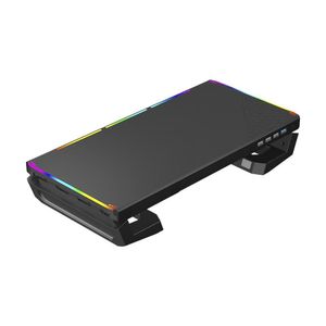 Suporte Base para Monitor Multifuncional 4 Portas USB com Led
