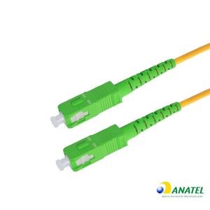 Cordão Óptico Simplex SC/APC Monomodo 2,0 Metros