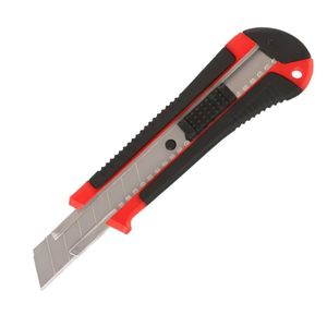 Estilete 18mm com Cabo Emborrachado e 4 Lâminas