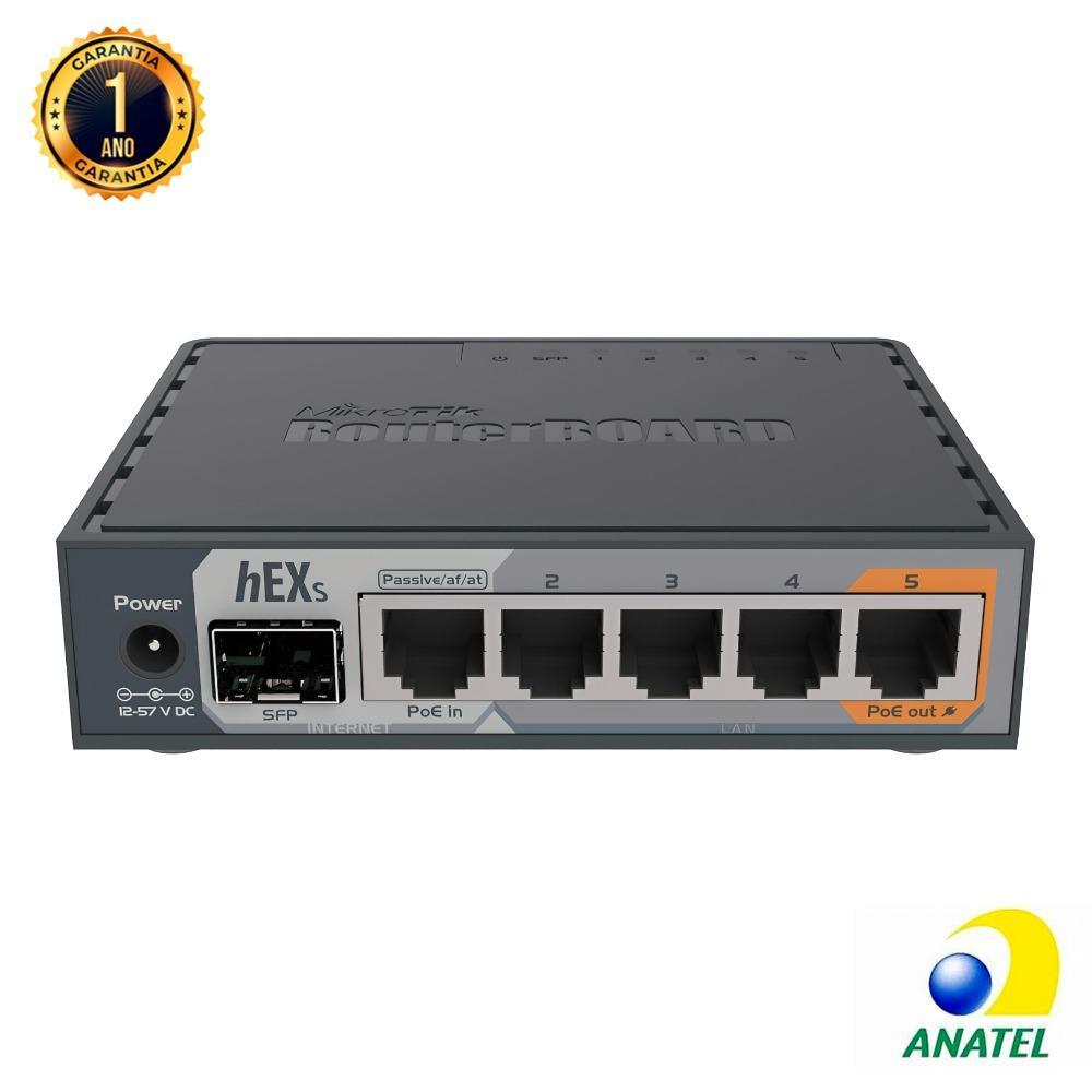 Roteador 5 Portas Gigabit RB760IGS hEX S MikroTik