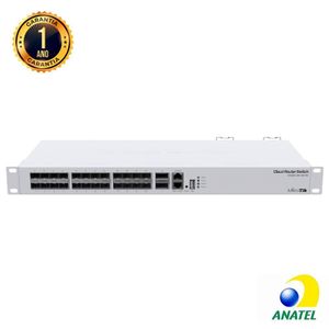 Router Switch Cloud 24 portas SFP 10Giga + 2QSFP 40GIGA RM CRS326 Mikrotik
