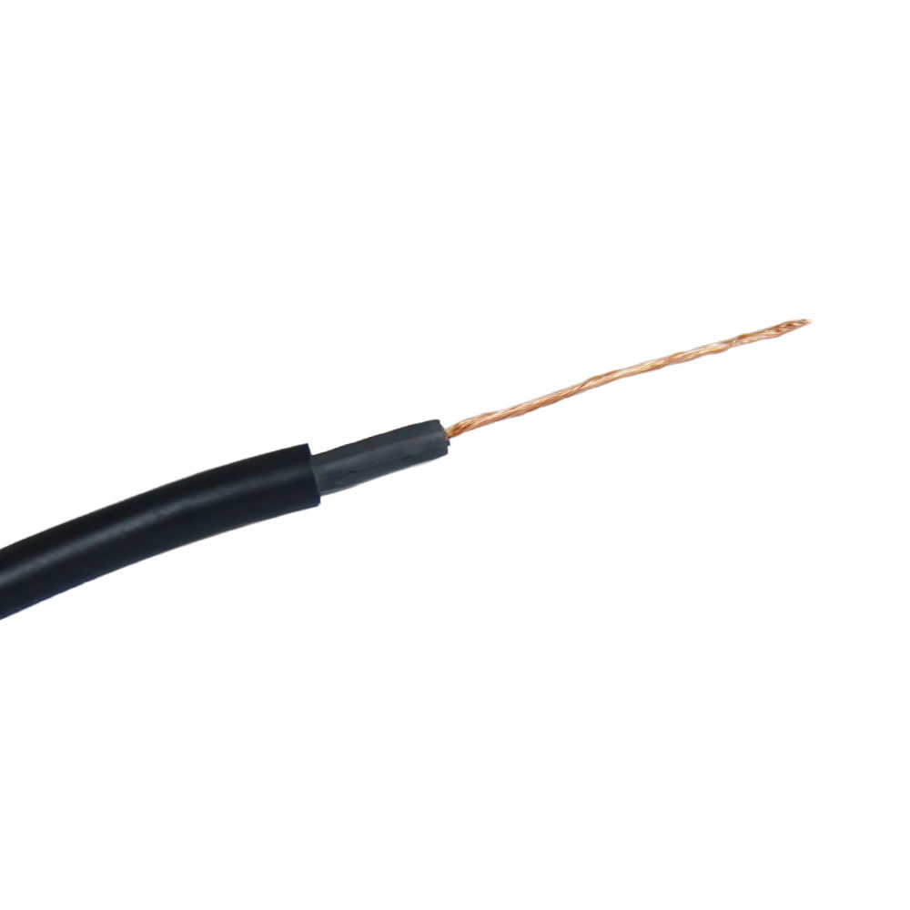 Cabo para Cerca Elétrica Alta Isolação 1 x 7mm Preto, 1 Metro