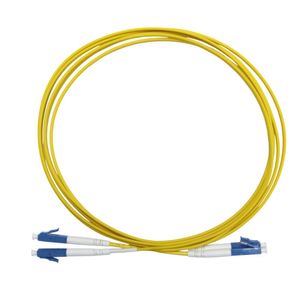 Cordão Óptico Duplex LC/UPC LSZH Monomodo Amarelo 2,50 Metros