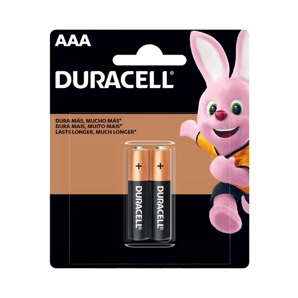 Pilha Palito AAA Duracell com 2 Unidades