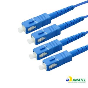 Cordão Óptico Duplex SC/SPC SM 5,0 Metros