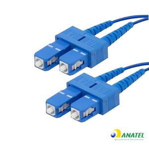 Cordão Óptico Duplex SC/UPC SM 2,50 Metros