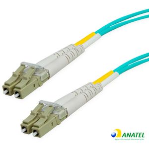 Cordão Óptico Duplex OM3 LC/UPC MM 3,0 Metros