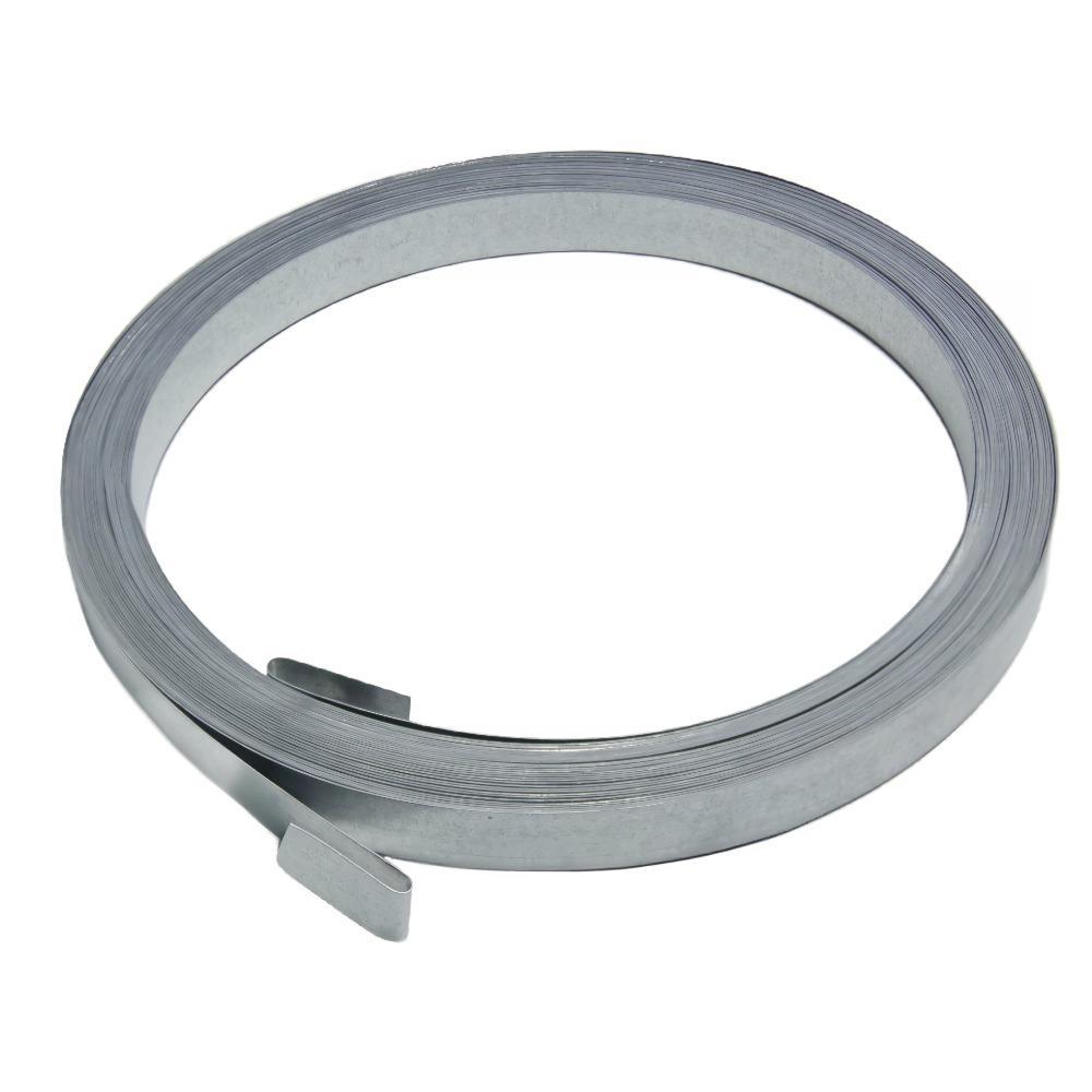 Fita de Aço Galvanizado 5mm x 19mm 3/4 Rolo com 25,0 Metros Fita de Aço Galvanizado 5mm 3/4 Rolo com 25,0 Metros