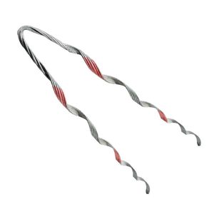 Alça Preformada para Cordoalha de Aço 4,8mm a 3/16mm Vermelha