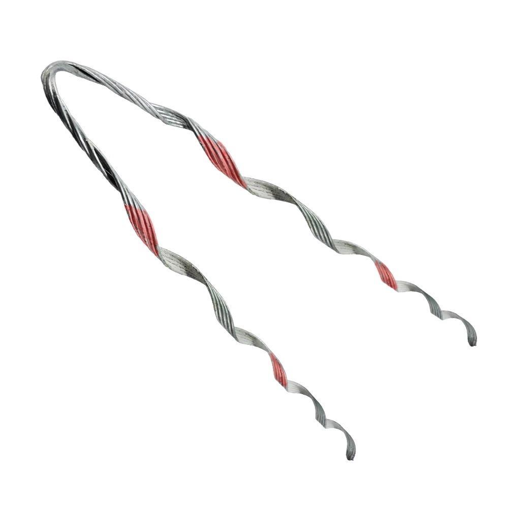 Alça Preformada para Cordoalha de Aço 4,8mm a 3/16mm Vermelha