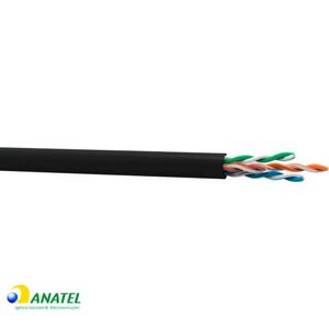 Caixa de Cabo de Rede Cat5e U/UTP CM Multilan Furukawa Preto 305 Metros