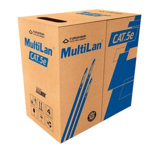 Cabo de Rede Cat5e U/UTP CM Multilan Furukawa Cinza