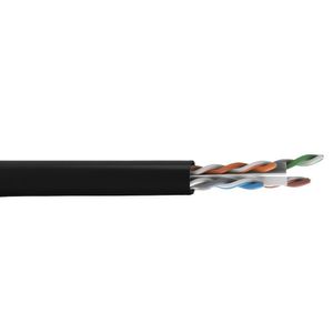 Cabo de Rede Cat6 U/UTP LSZH Prysmian Preto com 100 Metros