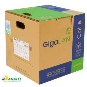 Cabo de Rede CAT6 U/UTP LSZH Gigalan Furukawa Verde 305 Metros
