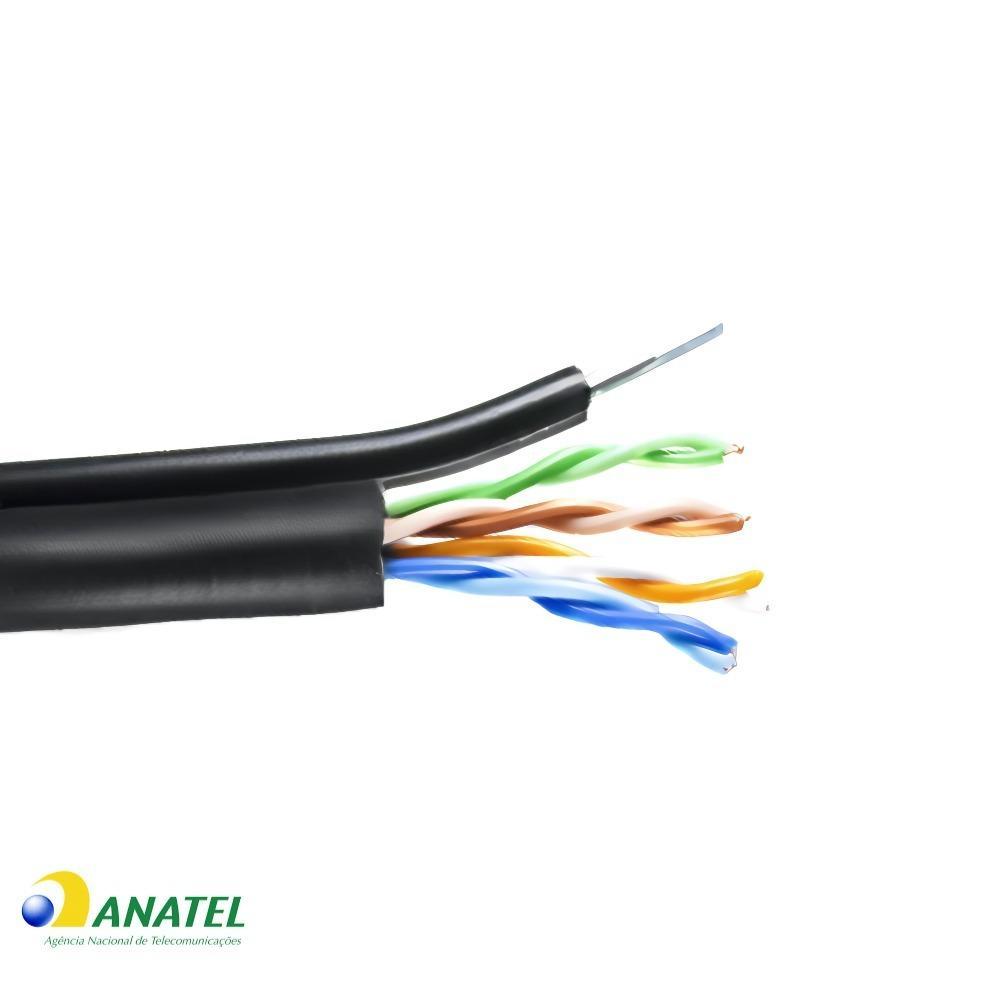 Cabo de Rede AS FIG8 CAT5e UTP Preto Prysmian 50 Metros