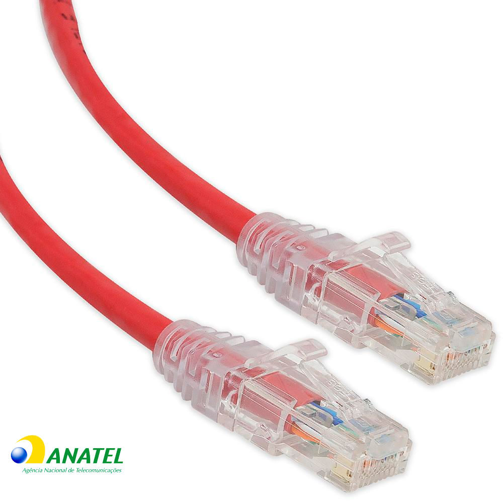 Patch Cord Cat5e U/UTP CM Multilan Furukawa Vermelho 1,50 Metros