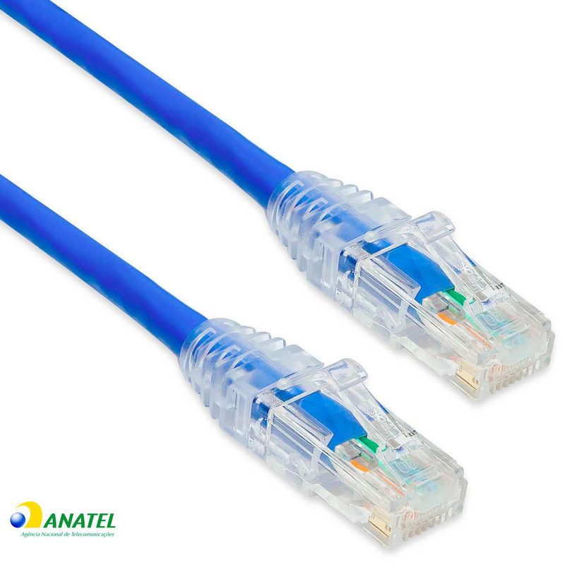 Patch Cord Cat5e U/UTP CM Multilan Azul 4,0 Metros