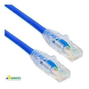 Patch Cord Cat6 U/UTP LSZH Gigalan Furukawa Azul 3,0 Metros