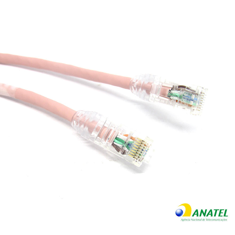 Patch Cord Cat.6 U/UTP LSZH Gigalan Furukawa Rosa 2,50 Metros