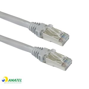Patch Cord Cat6A F/UTP CM GigaLan Furukawa Cinza 3,0 Metros