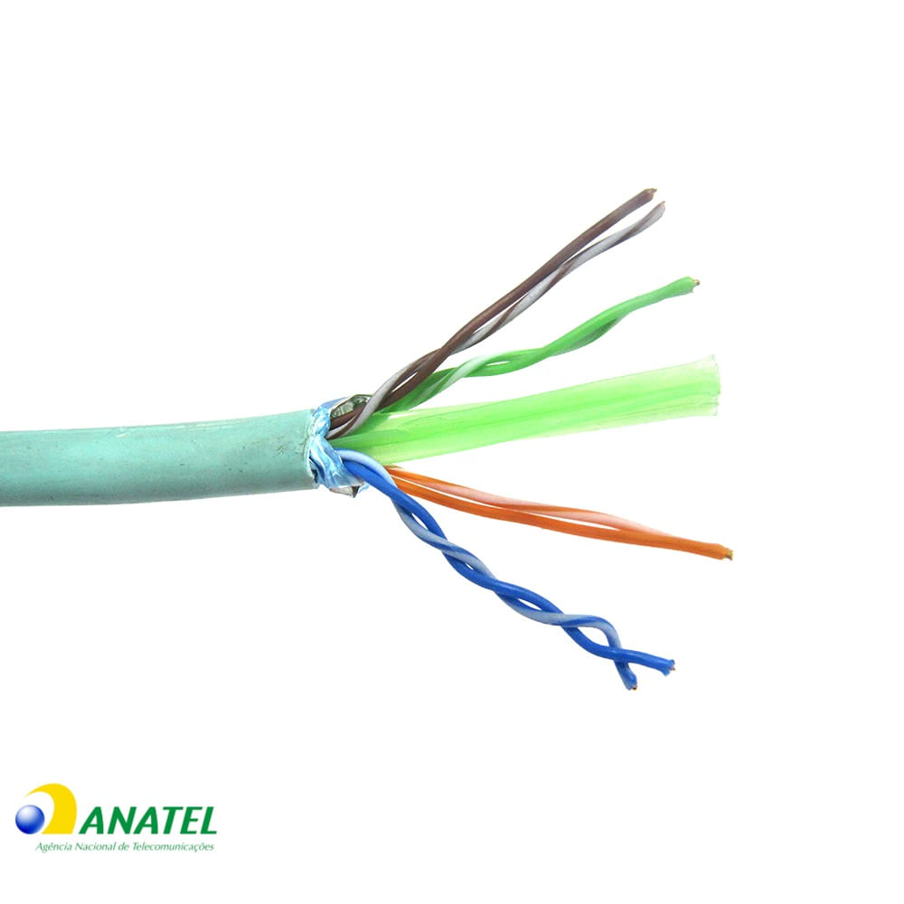 Cabo de Rede CAT6A U/UTP LSZH-FR Prysmian Azul Magenta, 1 Metro