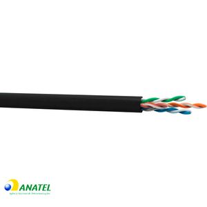 Cabo de Rede Cat5e U/UTP CMX CopperLink Preto 305 Metros