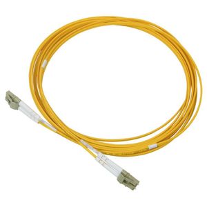 Cordão Óptico Multimodo Duplex 2mm LC/UPC 50/125 Amarelo 2,50 Metros