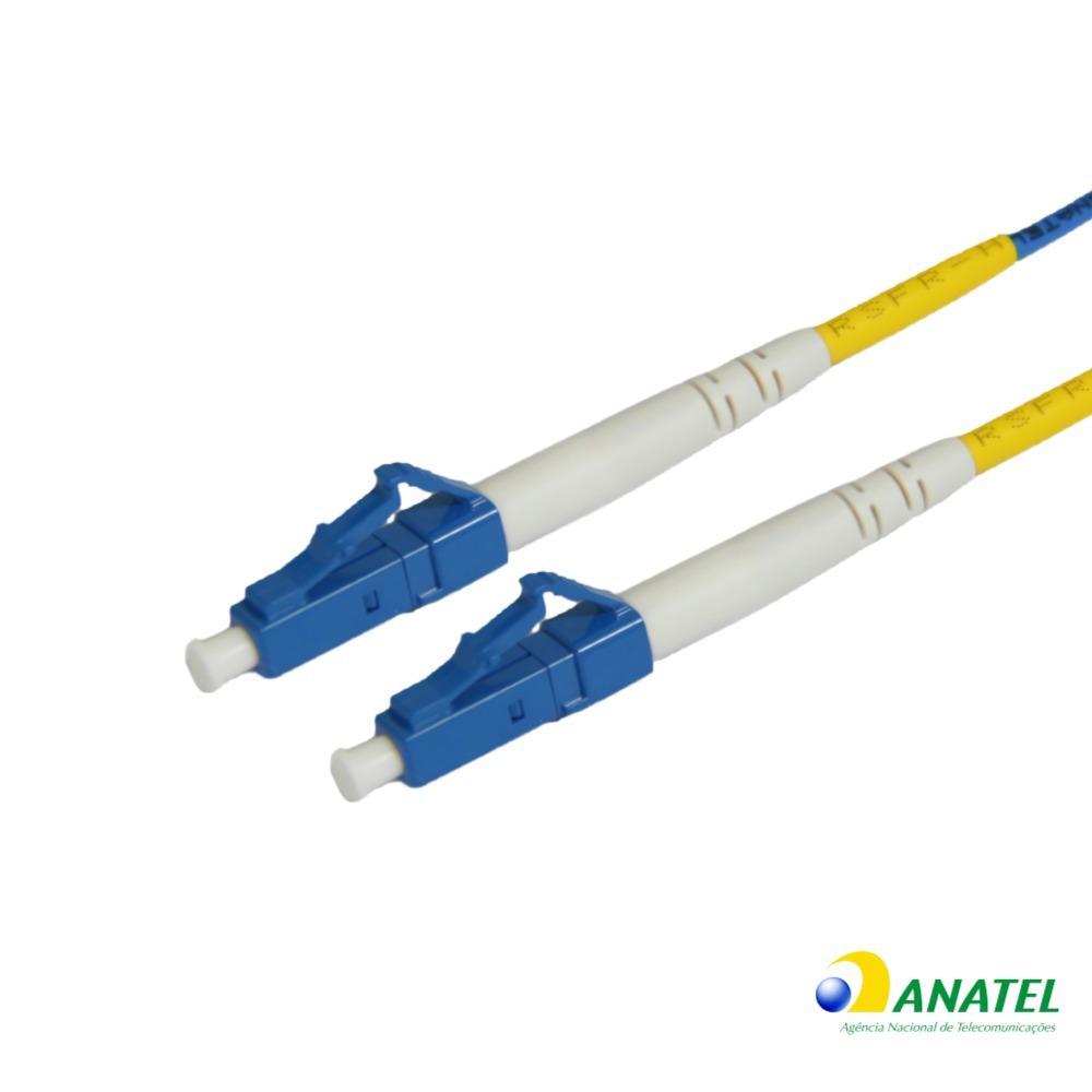 Cordão Óptico Simplex LC-LC/UPC Monomodo 5,0 Metros