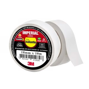 Fita Isolante 18mm x 10mts Branca Imperial