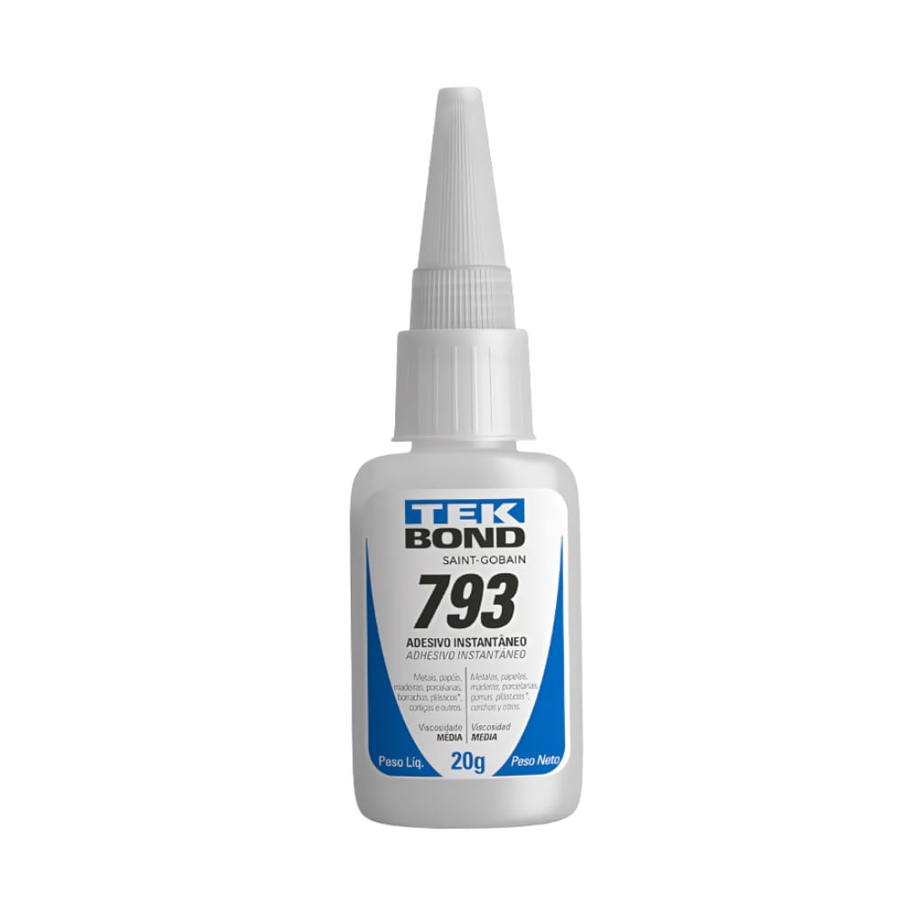 Cola Adesivo Instantâneo 793 20g Tek Bond