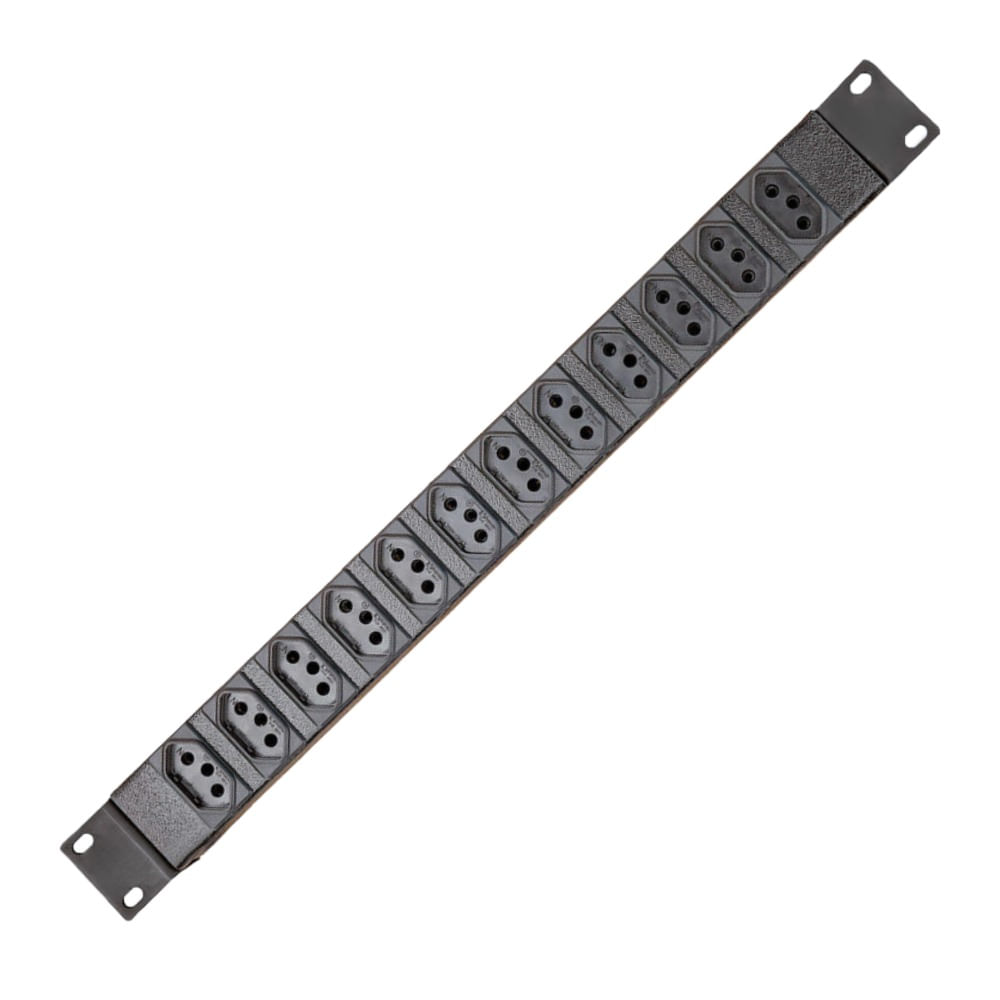 Régua Padrão Rack 19" com 12 Tomadas 10A Régua padrão 19” com 12 Tomadas 10A