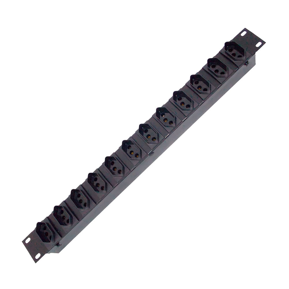 Régua Padrão Rack 19" com 12 Tomadas RK12.2 20A Régua padrão 19 com 12 Tomadas RK12.2 20A