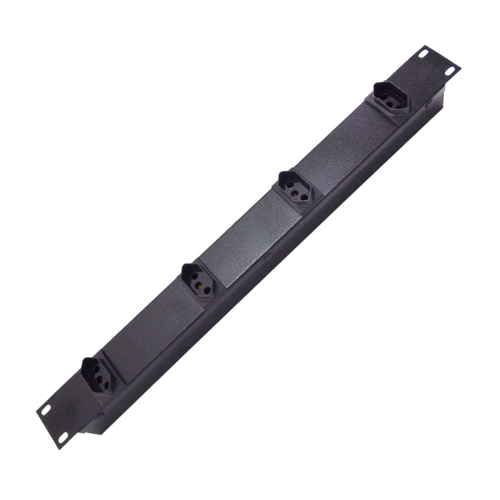 Régua Padrão Rack 19" com 4 Tomadas 10A