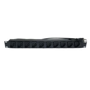 Régua Padrão Rack 19" com 10 Tomadas 10A