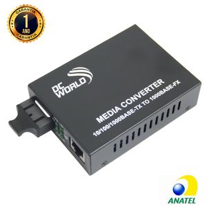 Conversor de Mídia Gigabit Monomodo 20km - Sc