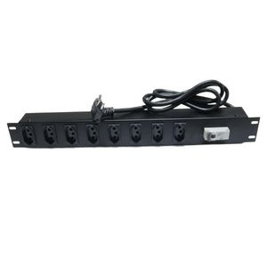 Régua Padrão Rack 19" com 8 Tomadas 20A e Disjuntor 32A