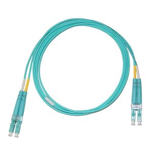 Cordão Óptico Duplex Multimodo OM4 LC/UPC LSZH 1,50 Metros