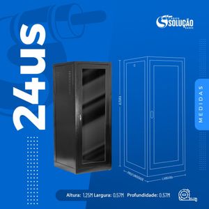 Rack de Piso Fechado Padrão 19" 24Us Contato