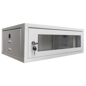 Mini Rack de Parede 3Us 19" x 300mm Branco Contato