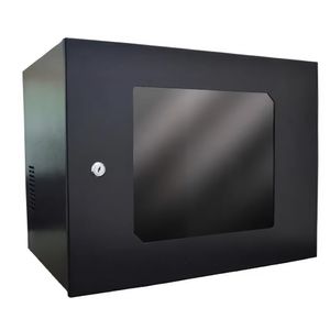 Mini Rack de Parede 19" 10Us x 570mm Preto