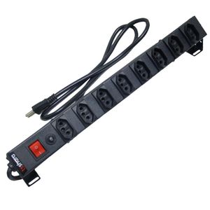 Régua Padrão Rack 19" PDU + Filtro de Linha com 8 Tomadas 20A com Protetor