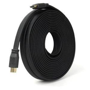 Cabo HDMI Flat 2.0 4K com Malha Náutica 10,0 Metros