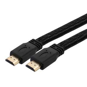 Cabo HDMI Flat 2.0 4K com Malha Náutica 5,0 Metros