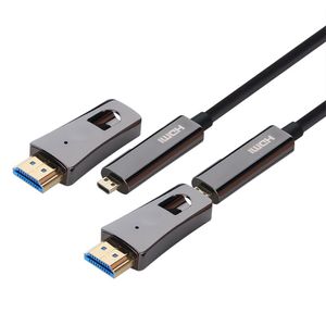 Cabo HDMI 2.0 4K 60HZ Fibra Óptica 30,0 Metros com Conector Destacável