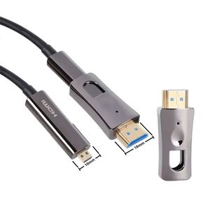 Cabo HDMI 2.0 4K 60HZ Fibra Óptica 30,0 Metros com Conector Destacável