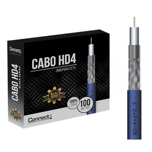 Cabo Coaxial para CFTV 3mm HD-4 100 Metros