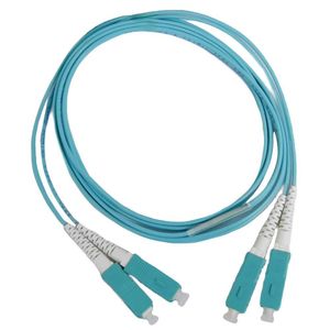 Cordão Óptico Duplex Multimodo OM3 SC/UPC LSZH 3,0 Metros