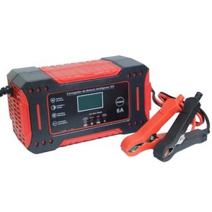 Carregador de Bateria Rápido 12V 6A Inteligente para Carro e Moto