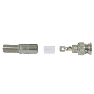 Conector BNC Macho 6mm Mola com Parafuso Solda 75OHMS
