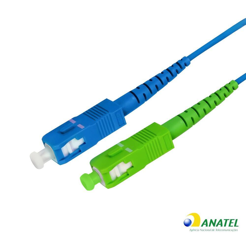 Cordão Óptico Simplex Monomodo SC/APC SC/UPC 2,0 Metros